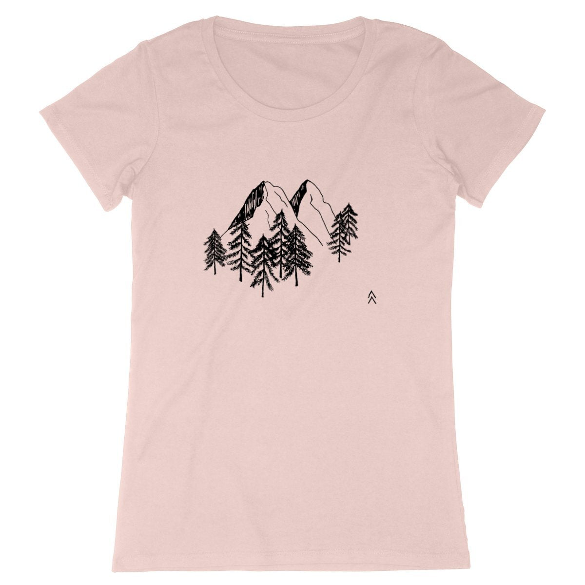 T-shirt Sapins - face_rosechiné