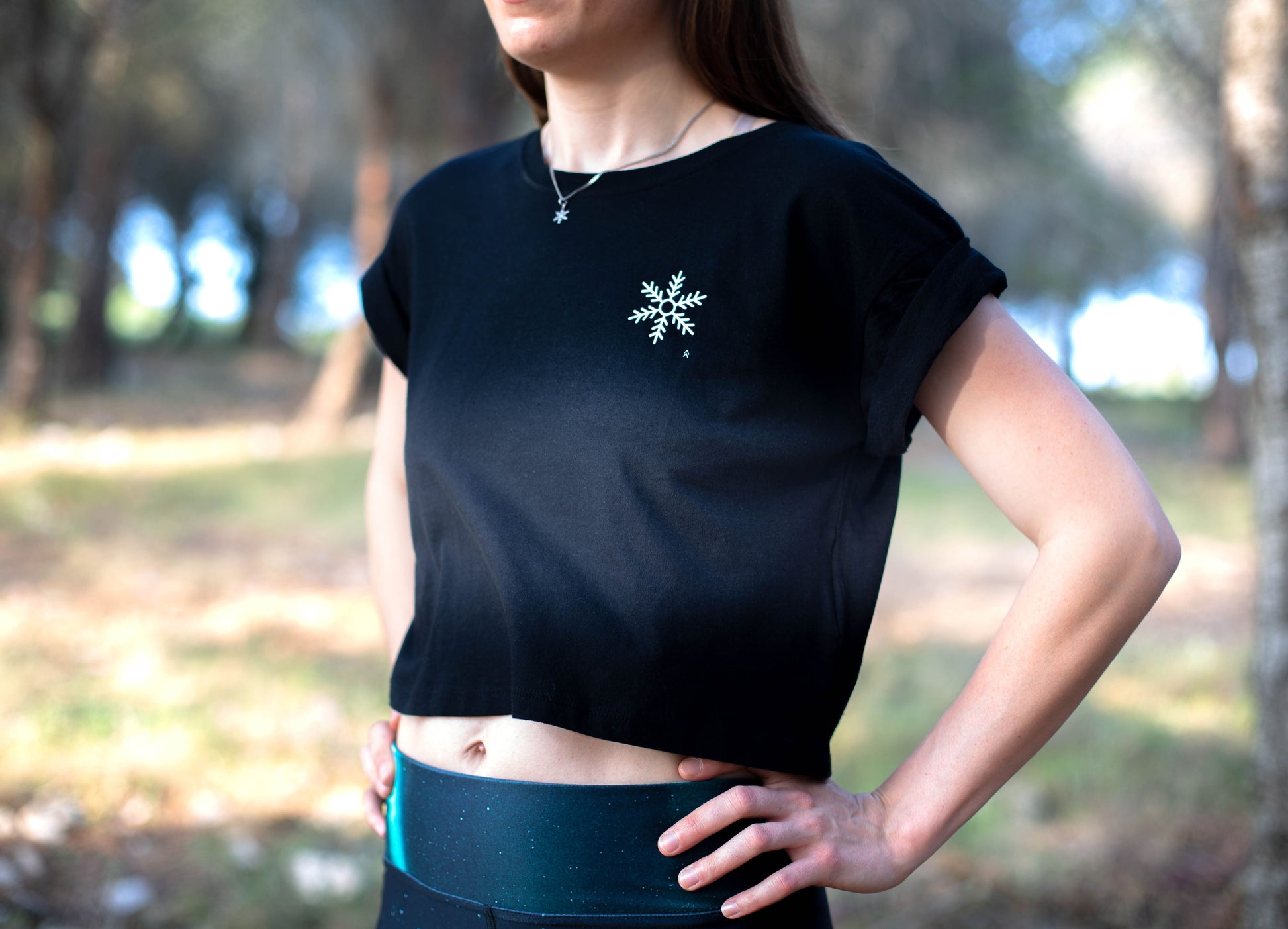 Crop Top Femme Coton Bio – Löyly Yoga - Main Image