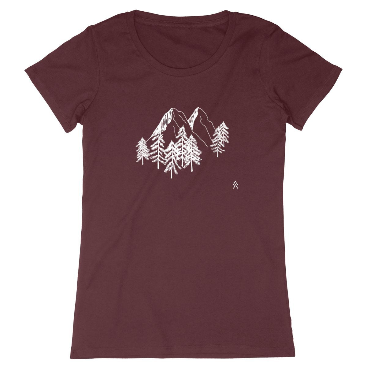 T-shirt Sapins - face_bordeaux